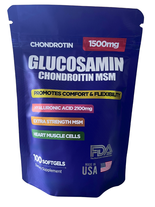 Glucosamina + Condroitina + MSM – 100 Softgels